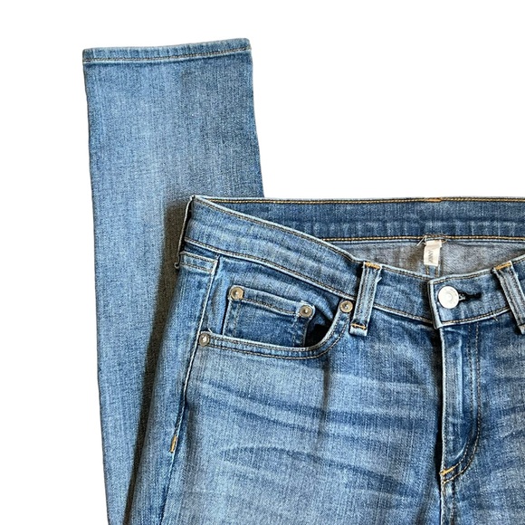 Rag & Bone Women’s Sz 28 Mid Rise Skinny Distressed Denim Jeans - Picture 3 of 12